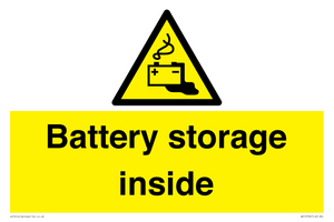 Battery storage inside